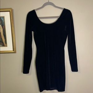 Aritzia Little Black Velvet Dress